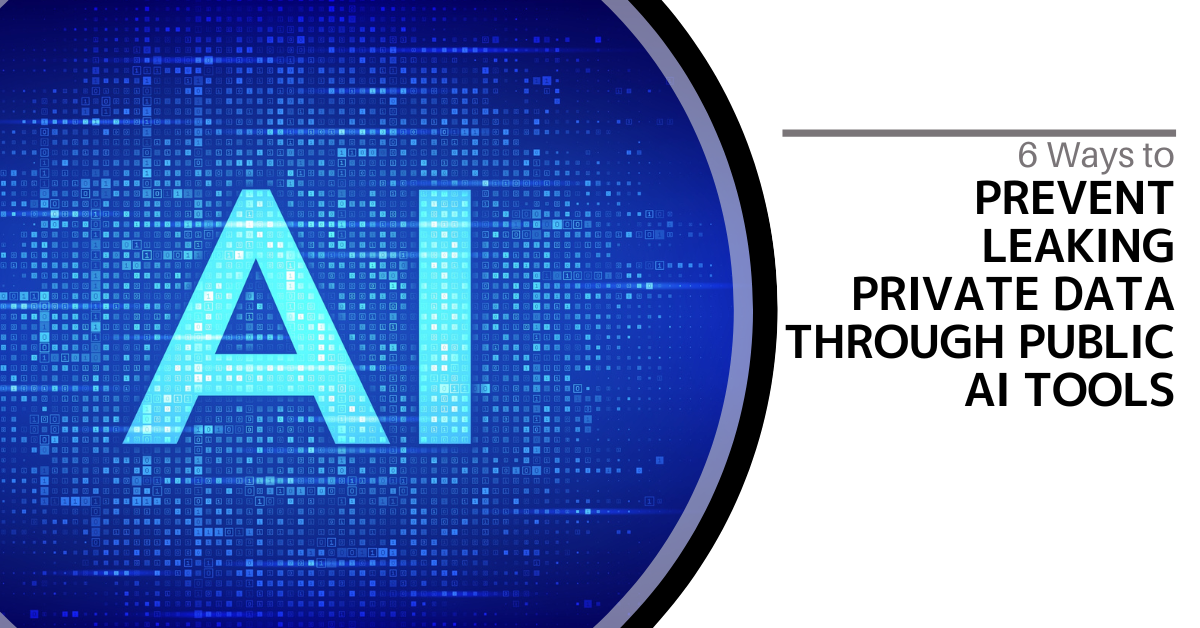 6 Ways to Prevent Leaking Private Data Through Public AI Tools