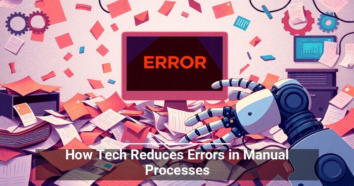 How Tech Reduces Errors in Manual Processes